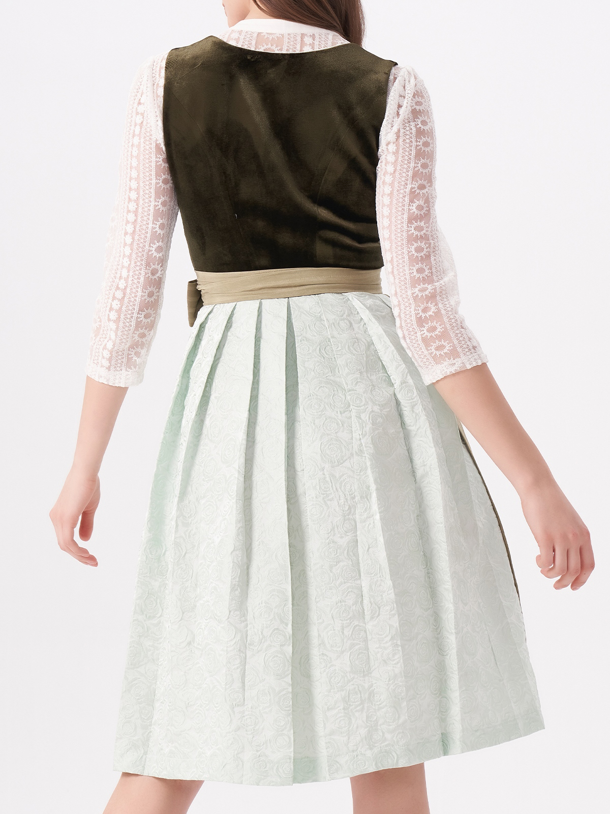 Modernes Dirndl in Dunkelgrün