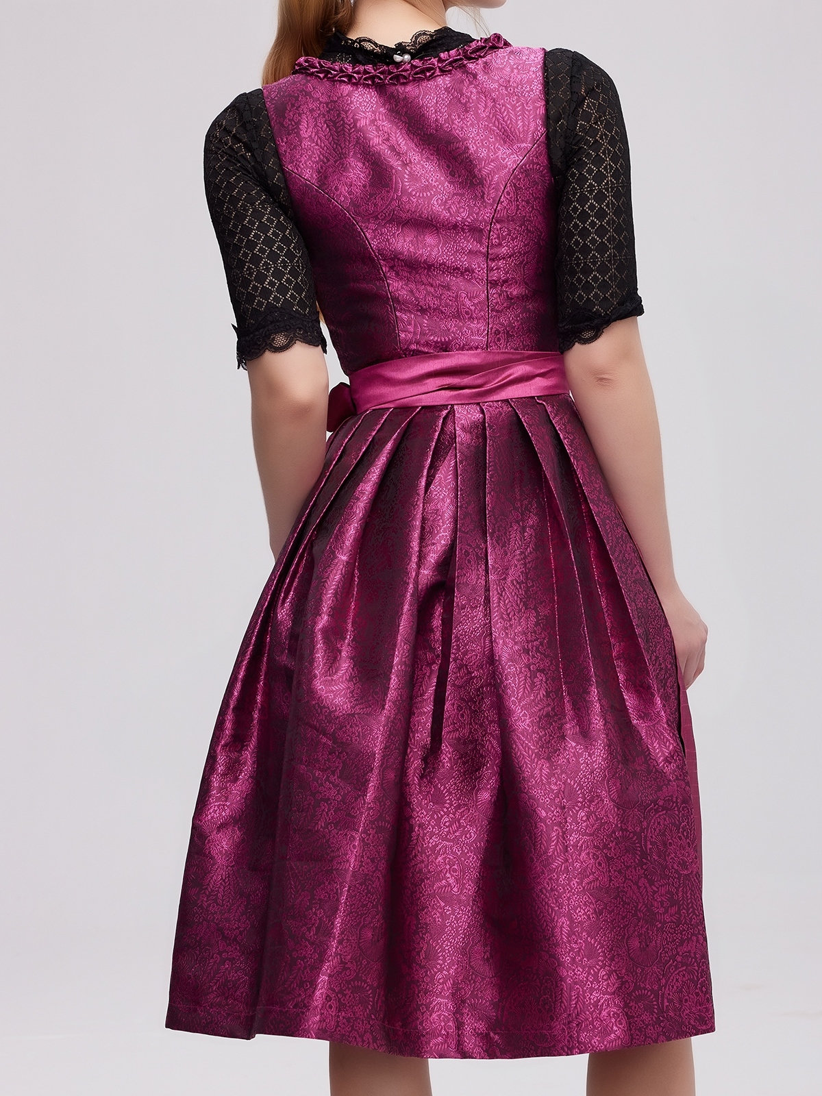 Dirndl mit Reißverschluss in Pink